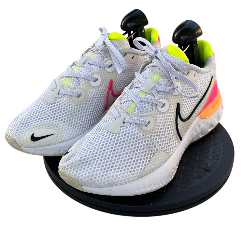 Womens Nike Renew Run CK6360-005 Mesh Running Athletic Sneaker SZ 8.5 White